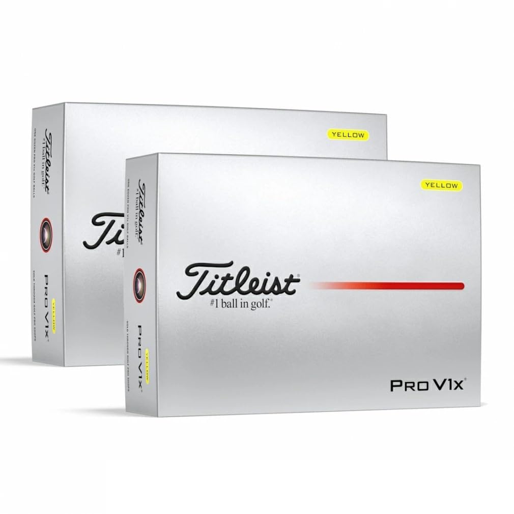 Amazon.co.jp: タイトリスト PRO V1x 2025 イエロー【2ダースセット(24